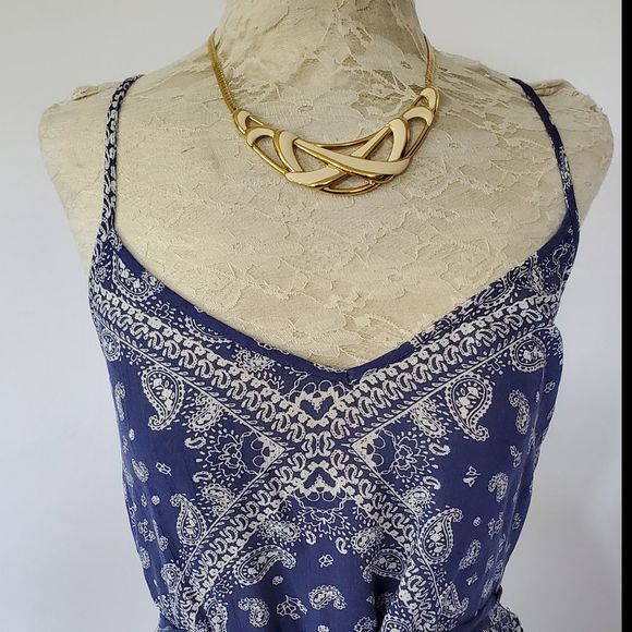 Socialite Bandanna Hanky Asymmetrical Dress Medium - Picture 4 of 6